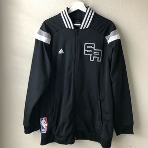 Adidas Spurs black Zip Up Jacket